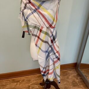 Coach Multicolor Checkered Scarf